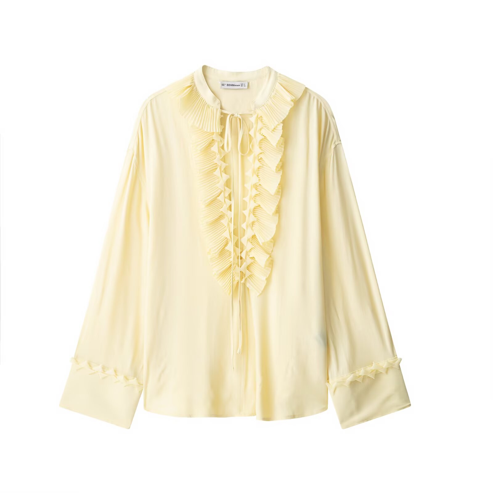 Picture of Deeabae New Summer Women's French Ruffled Loose V-Neck Shirt Women's Skirt Shirt 1284891