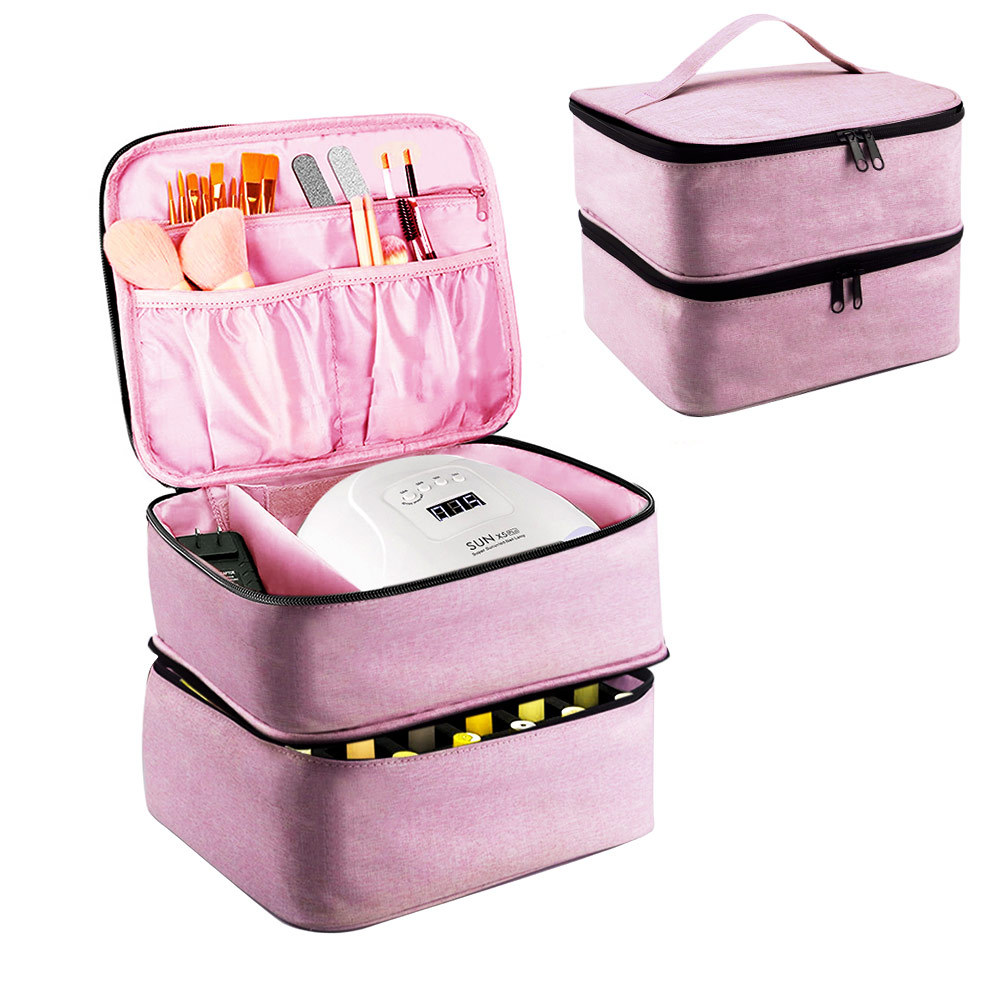 Picture of Portable cosmetic box nail tools nail polish storage bag nail polish storage bag