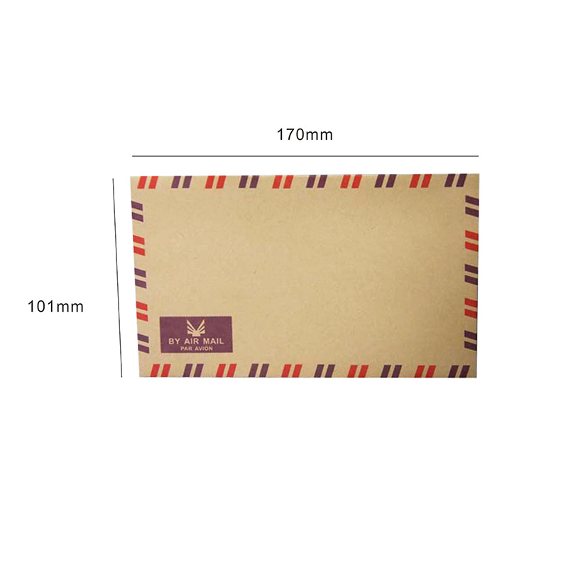 Picture of White Greeting Card Invitation Letter Wedding Invitation Envelope Thickened Plain Color Retro Western Style Invitation Card Kraft Paper Envelope Bag