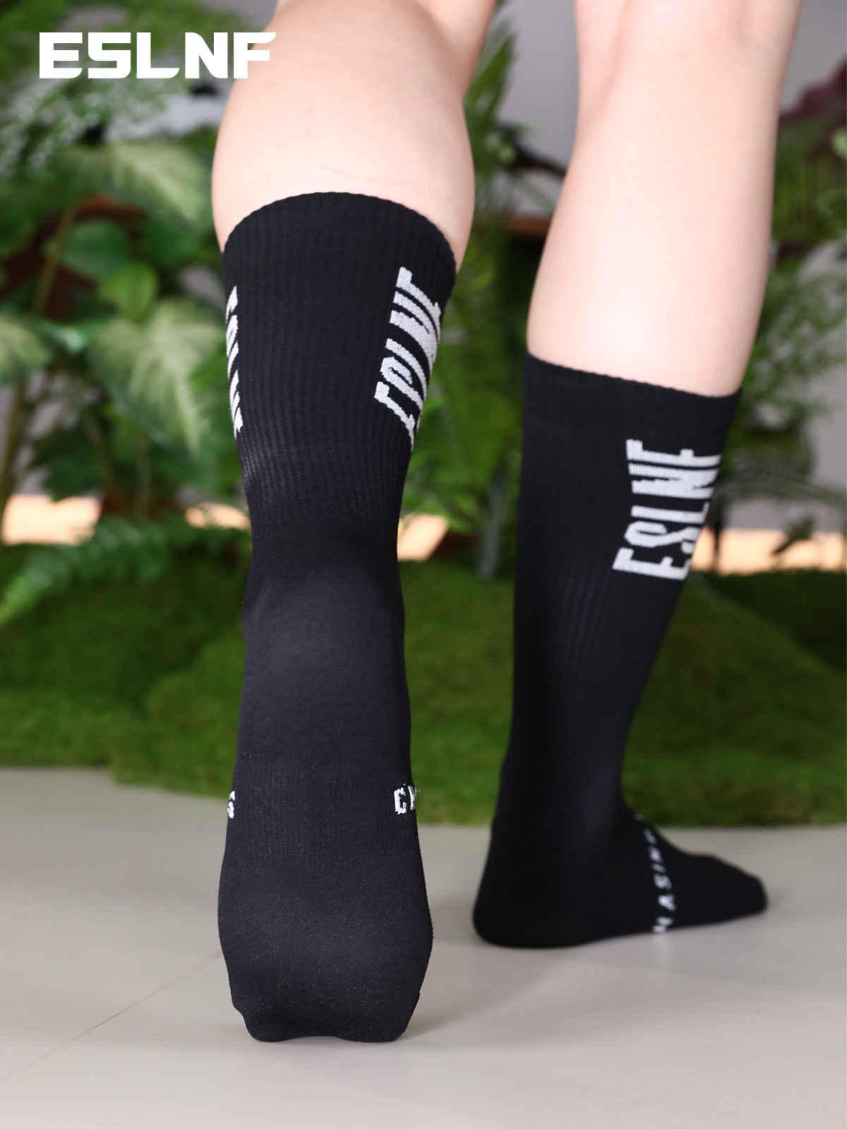 Picture of ESLNF Outdoor Sports Road Bike Cycling Socks Deodorant Breathable Sweat Absorbing Foot Thickened Towel Bottom Long Socks