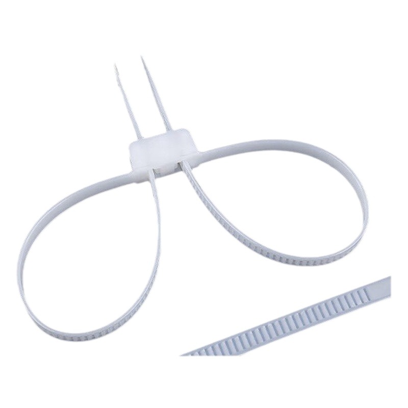 CHS Changhong plastic disposable nylon cable tie 7*13*850*900 double hole double buckle self-locking butterfly cable tie