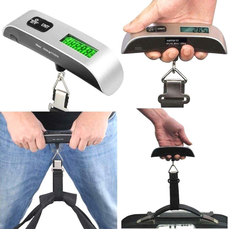 Picture of Portable 50kg Digital Satchel Scale with Luminous Luggage Scale Luggage Scale Satchel Digital Scale Digital Scale Express Delivery
