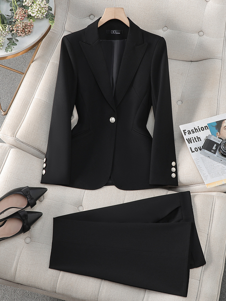 Picture of Spring and Autumn Business Wear Women's suit Women's Fashion Dress Stitching Women's Suit Work Clothes Korean Casual Small Suit