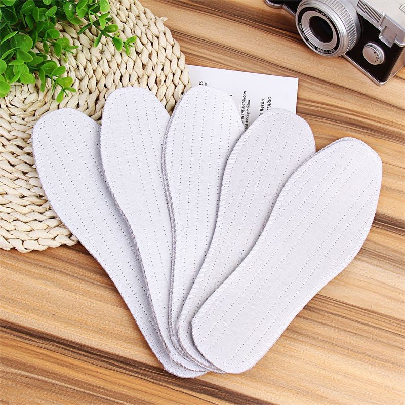 Wholesale Handmade Edge-Locking Thousand-Layer Cloth Insoles, Breathable and Sweat-Absorbent White Insoles, Gift-Giving Insoles Manufacturers