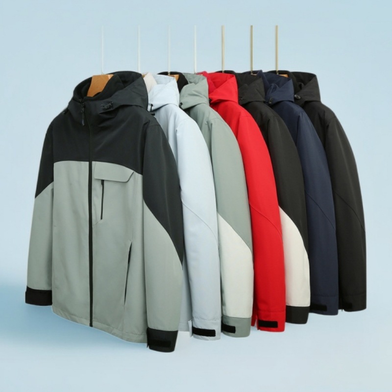 Detachable Unisex Jacket with Three-In-One down and Fleece Lining, Outdoor Windproof and Waterproof Two-Piece Set, Windproof and Warm