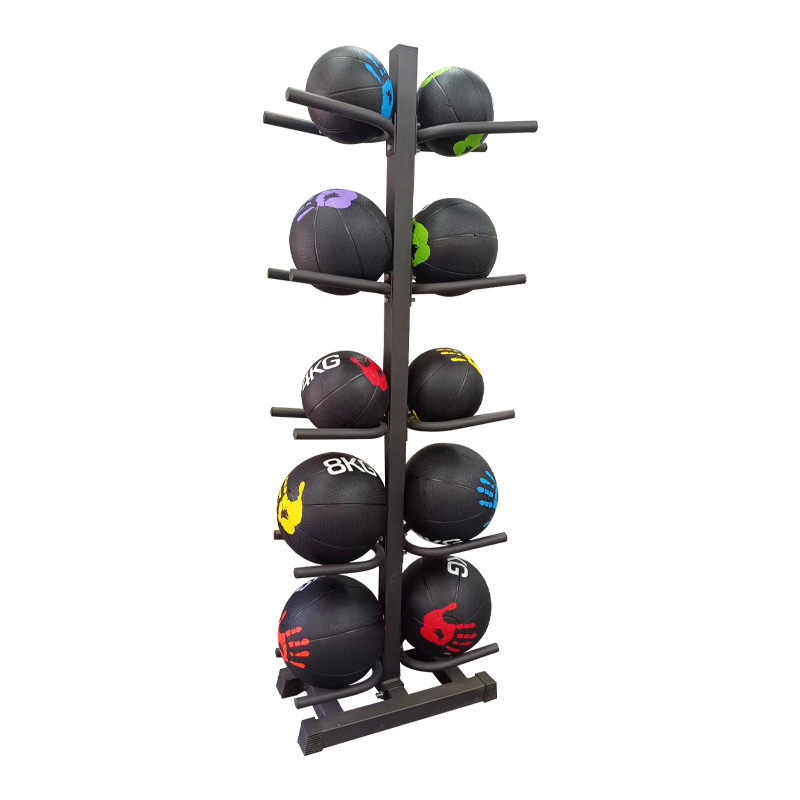 Picture of Ball Rack Storage Rack Gravity Ball Medicine Ball Fitness Ball Storage Rack 5 Layers 10 Pieces Solid Ball Basketball Rack Manufacturer