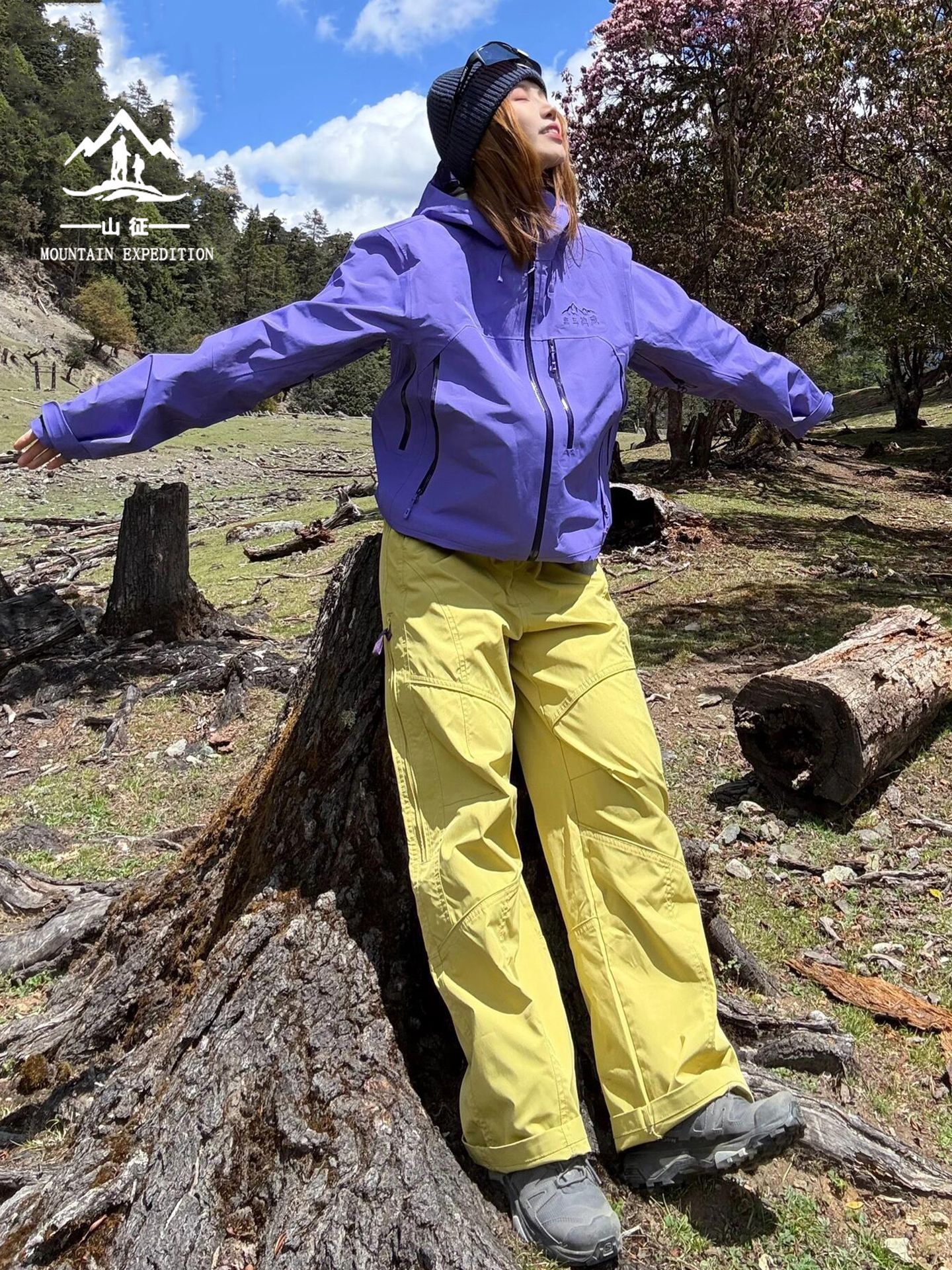 Women's outdoor pants for spring and autumn, windproof waterproof, sports casual quick-dry hiking pants, petite straight-leg work pants
