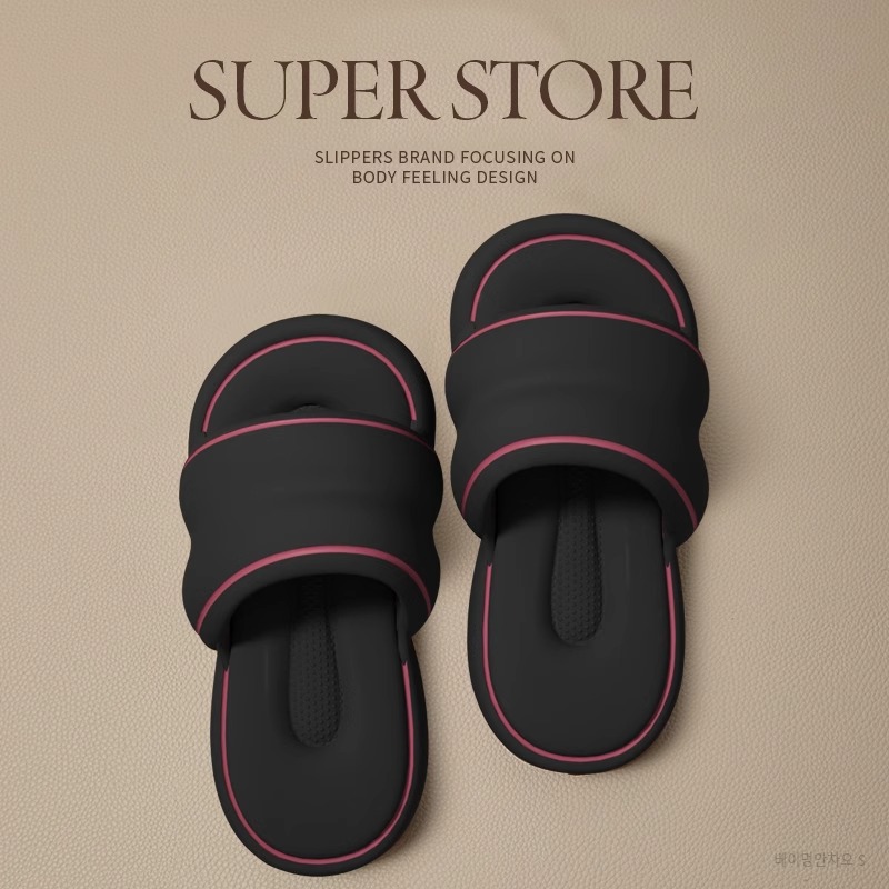 Eva Shit Sense Mute Sandals and Slippers Women's Summer New Home Indoor Bathroom Bath Non-slip Outer Wear High-end Soft