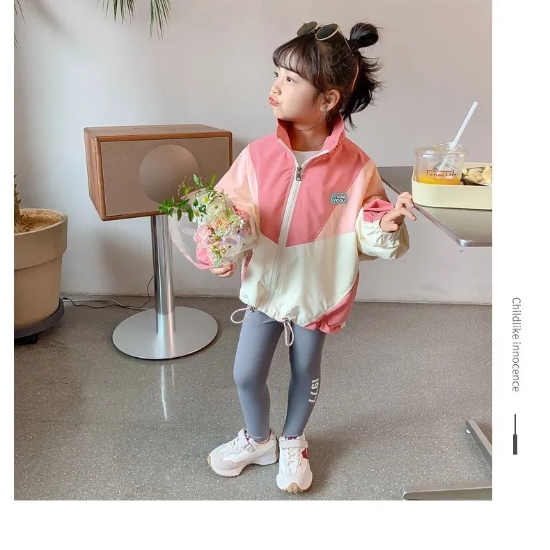 Picture of Girls' autumn coat 2023 new baby girls' spring clothes coat fashionable fashionable fashionable children's coat Spring