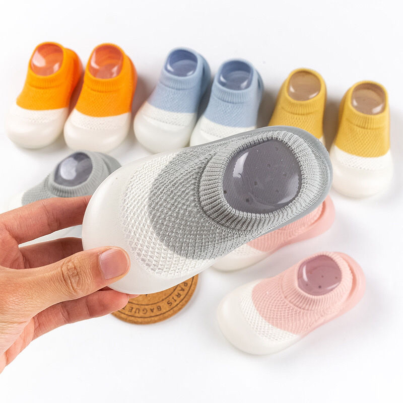 Picture of Summer New Baby Toddler Shoes Soft Sole Children's Socks Shoes Infant Floor Shoes Tile Mesh Shoes Breathable Learning to Walk