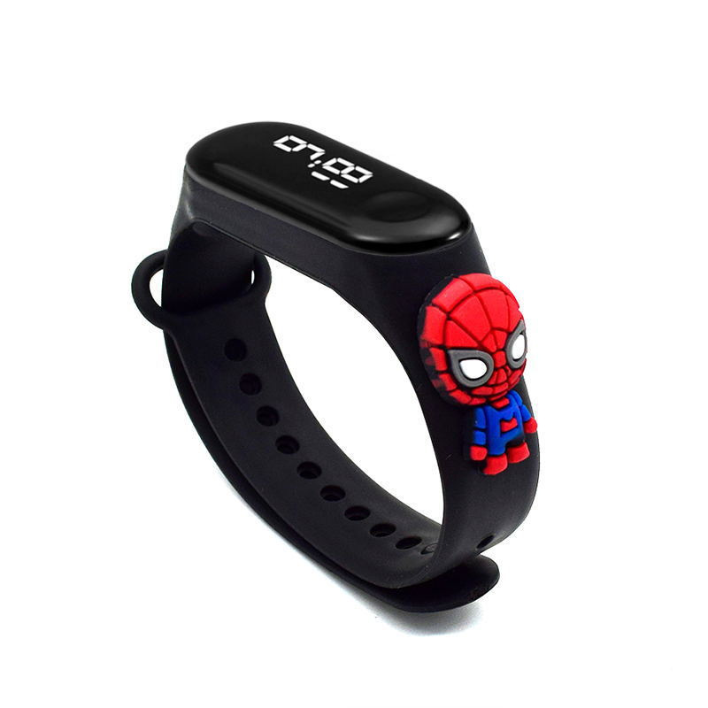 Picture of Live Hot Selling Primary School Students' Anime Bracelet LED Sticker Doll Electronic Watch Boys and Girls Waterproof Touch Watch