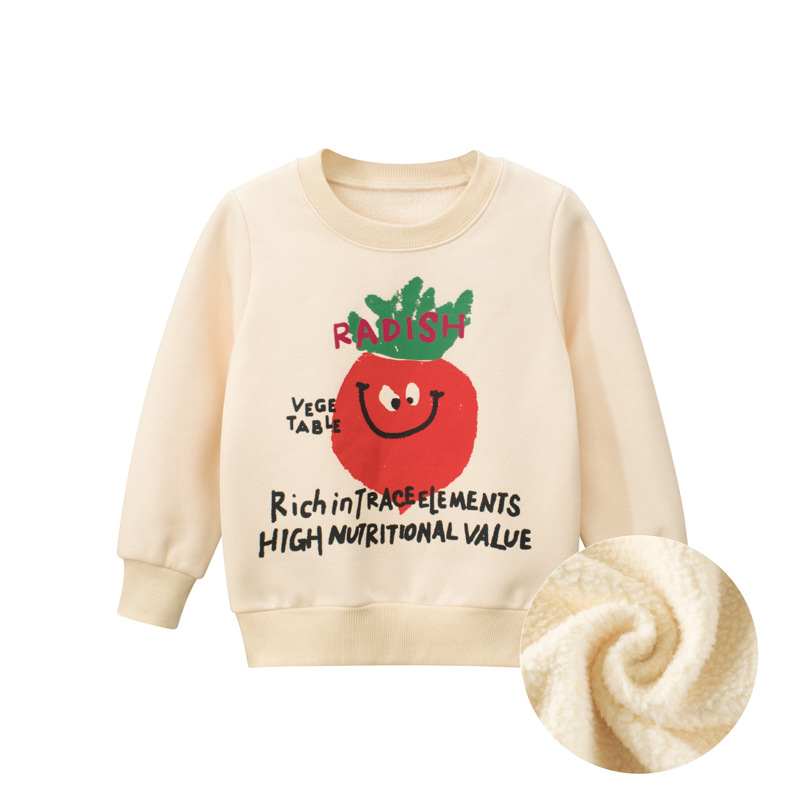 Picture of 27Kids children's clothing autumn and winter New Korean version of children's clothing plus velvet baby clothes boy pullover a generation of hair