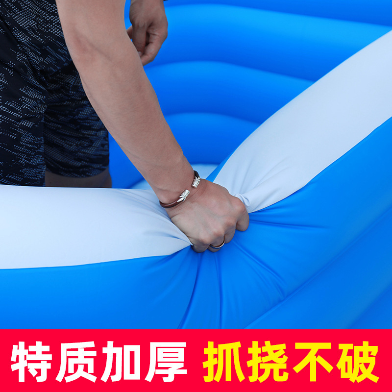 Picture of PVC Kids Inflatable Swimming Pool Home User Outside Large Family Pool Thickened Plastic Baby Baby Pool