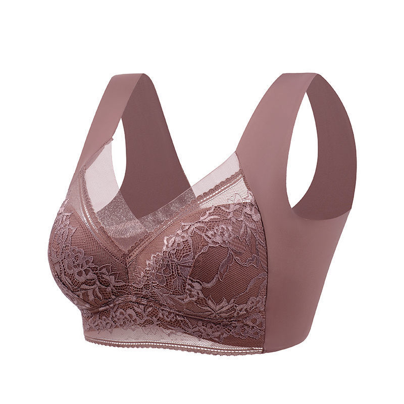 Picture of Live Broadcast Popular Sexy Lace Large Size Beautiful Back Fixed Cup Thin Push-Up Seamless Intimates Women's Anti-Sagging Bra