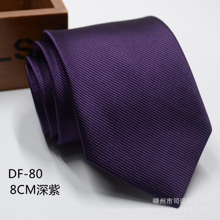 Picture of Tie business formal men's tie polyester yarn Arrow 8cm business tie