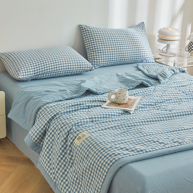 Picture of Class A Maternal and Infant Grade Non-printed Summer Quilt Xinjiang Cotton Air-conditioning Quilt Core Machine Washable Summer Cool Quilt Summer Thin Quilt