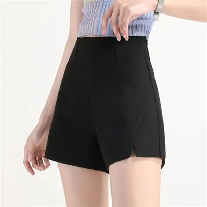Shorts Women's New Suit 2023 Hot Pants Wide Leg A- shape Shorts Autumn High Waist Slimming Small Outer Wear Casual