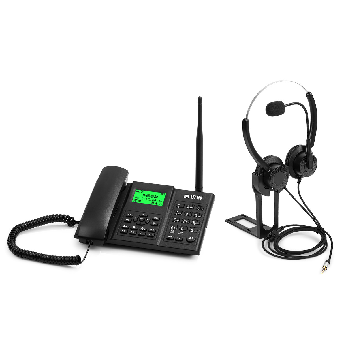 Picture of 4g Full Network Card Landline Recording Sos Domestic System Computer Dial Ai Answer Wireless Landline Telephone