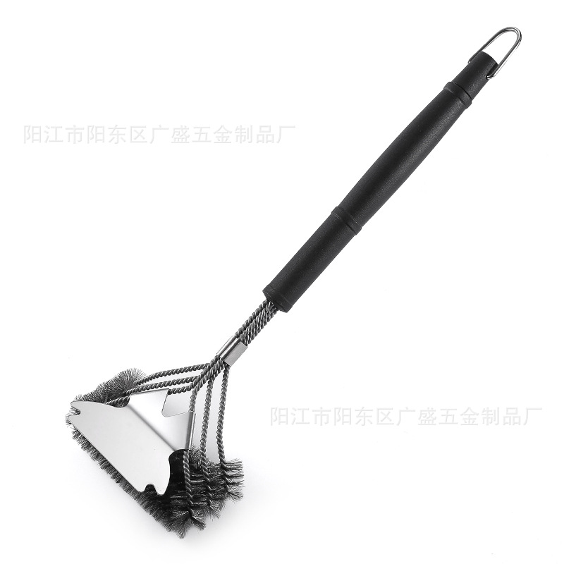 Picture of BBQ cross-border cleaning barbecue brush steel wire brush barbecue grill net Brush grill steel wire brush cleaning brush barbecue tools