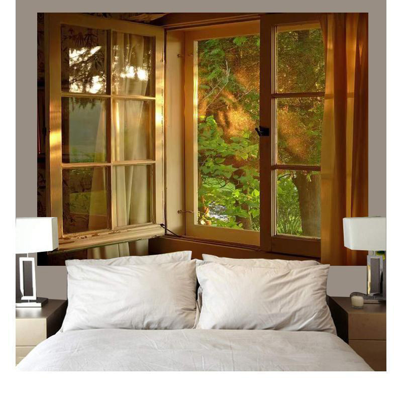 Scenery Room Decorative Tapestry Ins Wind Background Cloth Dormitory Living Room Decorative Tapestry Live Background