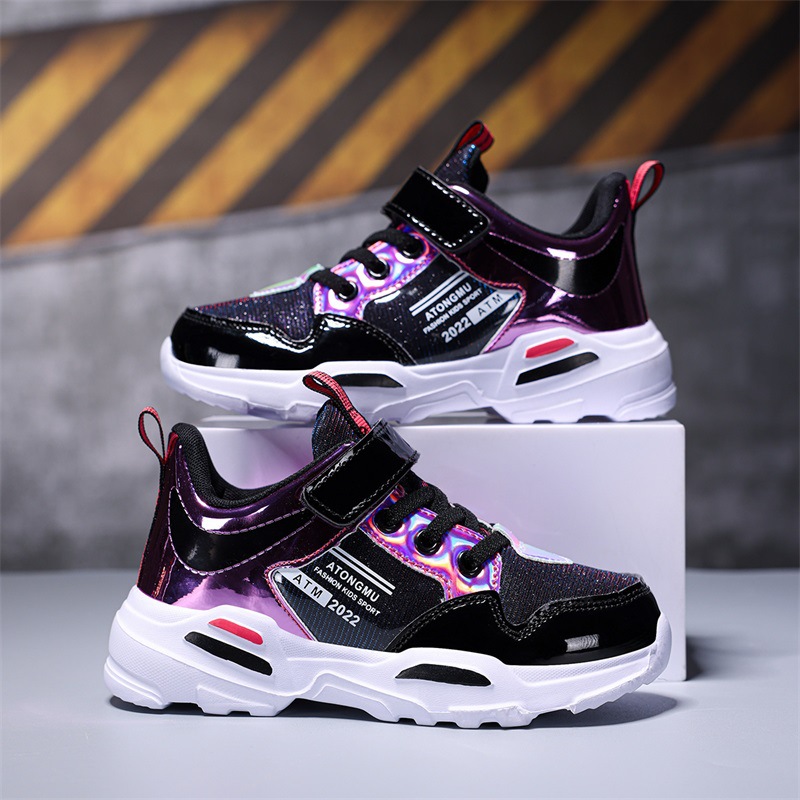 Children's Mesh Girls' 2025 Fashion Spring and Autumn Breathable Comfortable Trendy Big Kids Princess Sports Running Shoes