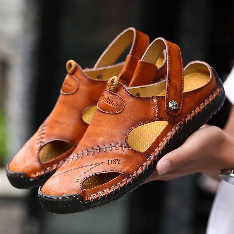 Picture of Cross-border Men's Baotou Sandals 2023 Summer Sandals Dual-purpose Comfortable Hiking Sandals Outdoor Casual Beach Shoes