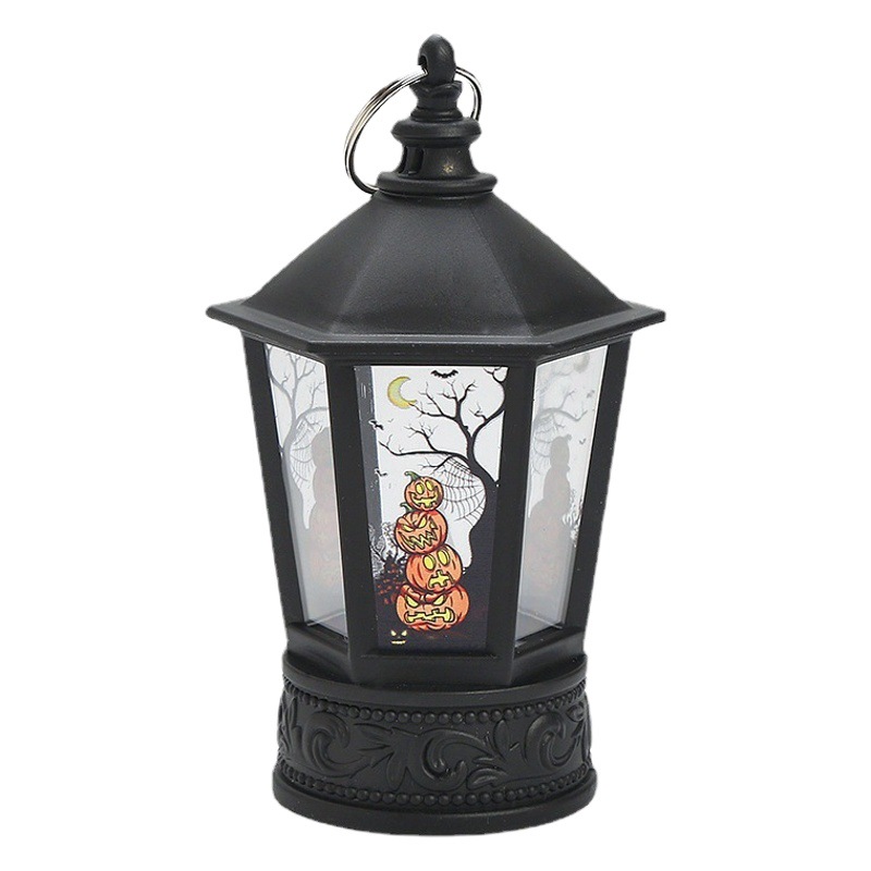 Picture of Halloween pumpkin light LED electronic candle ghost festival Easter party decoration decoration pagoda wind light hanging