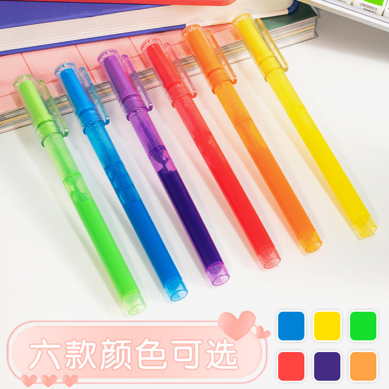 New School Season Highlighter Pens, High-Quality Student Note-Taking Pens with Slanted Tips for Highlighting Key Points, Planner Pens, Study Stationery Pens, Wholesale