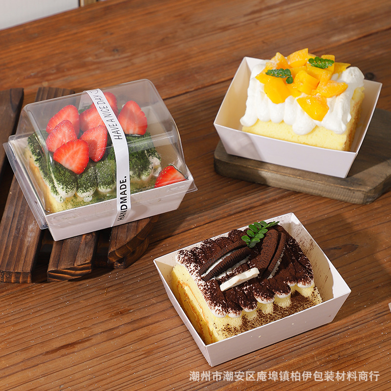 Net red cotton towel roll cake packing box Swiss Japanese tiger skin cake roll baking disposable packing box