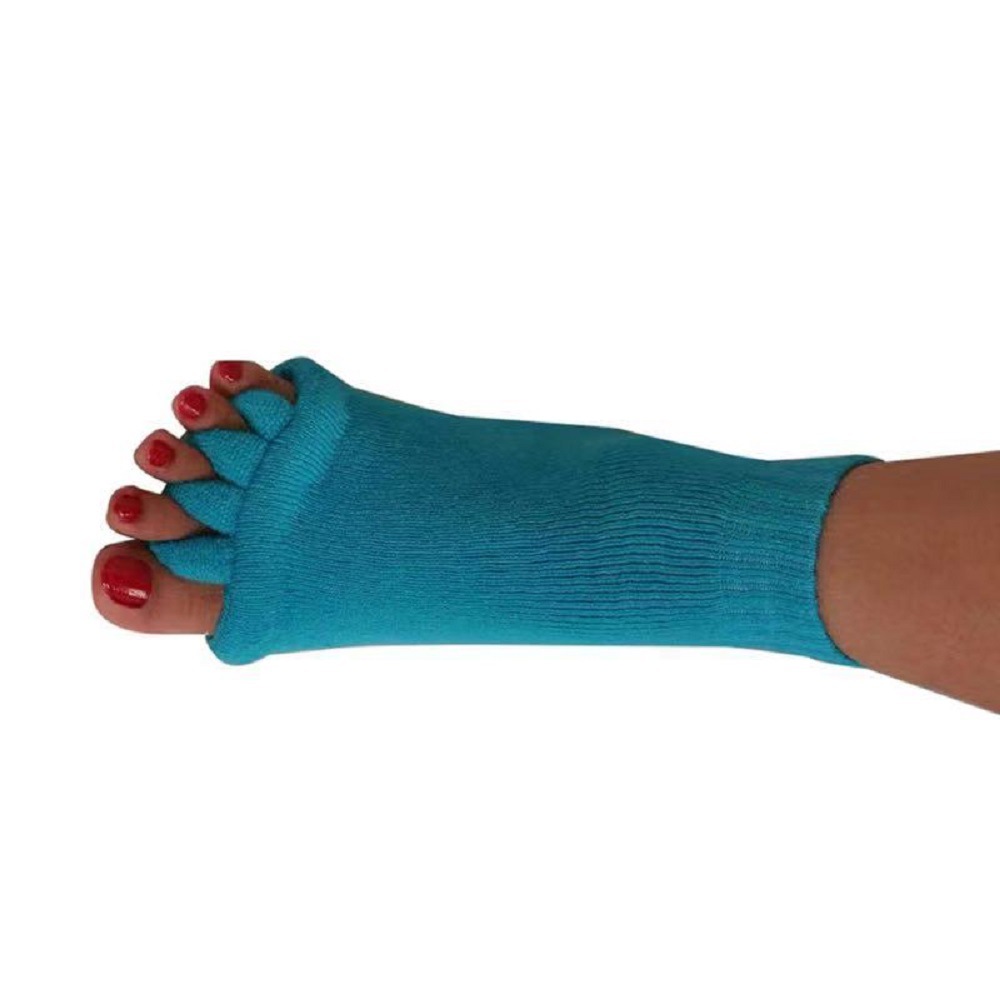 Picture of Toe Socks for Women, Acrylic Cotton Split-Toe Socks, Japanese Health Massage Yoga Toe Socks, Open-Toe Socks to Correct Thumb Valgus