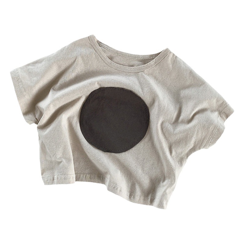 Children's South Korea T-shirt short-sleeved summer clothing for boys and girls Korean-style foreign-style loose half-sleeve baby Japanese-style top trendy children's clothing