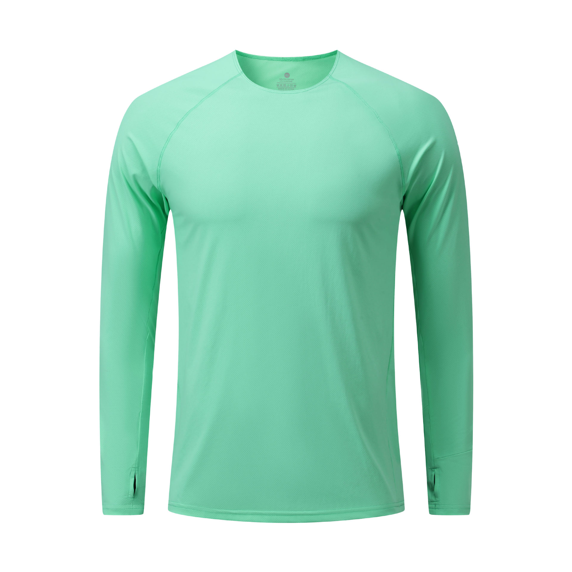 Picture of Autumn and Winter Training Round-Neck Sports Long-Sleeved Comfortable Top Fitness Sports High-Elastic Slim-Fit Quick-Drying Long-Sleeved Shirt for Men
