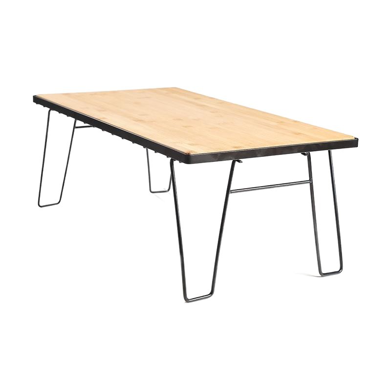 Picture of Outdoor Folding mesh table bamboo board dining table camping portable barbecue table multifunctional camping tableware draining rack mesh table