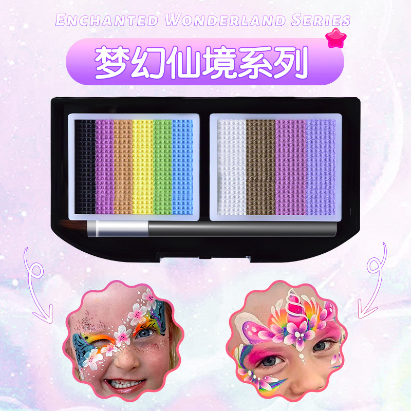 Picture of Children's Human Face Painting suit Festival Comic-Con Makeup 3D Painting Pigments Water-soluble Washable Pigments