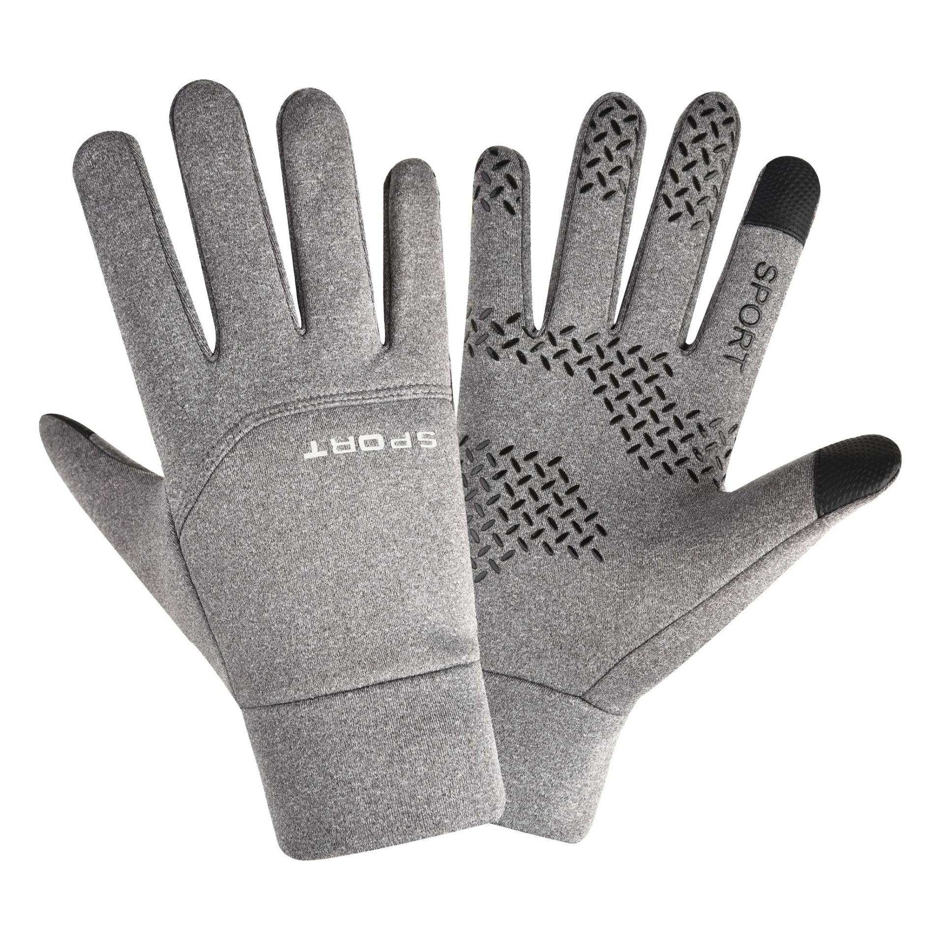 Picture of Winter Cycling Gloves for Men and Women with Exposed Fingers and Velvet to Heattech and Waterproof for Electric Vehicles, Fishing, Takeaway Riders with Leaking Two Fingers and Full Fingers