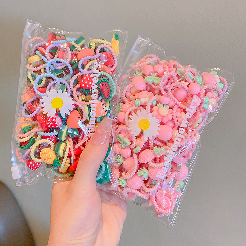 Picture of Children's rubber band does not hurt hair, good elasticity, Girl's rubber band, baby's hair rope, small size tie hair, hair ring, hair accessories
