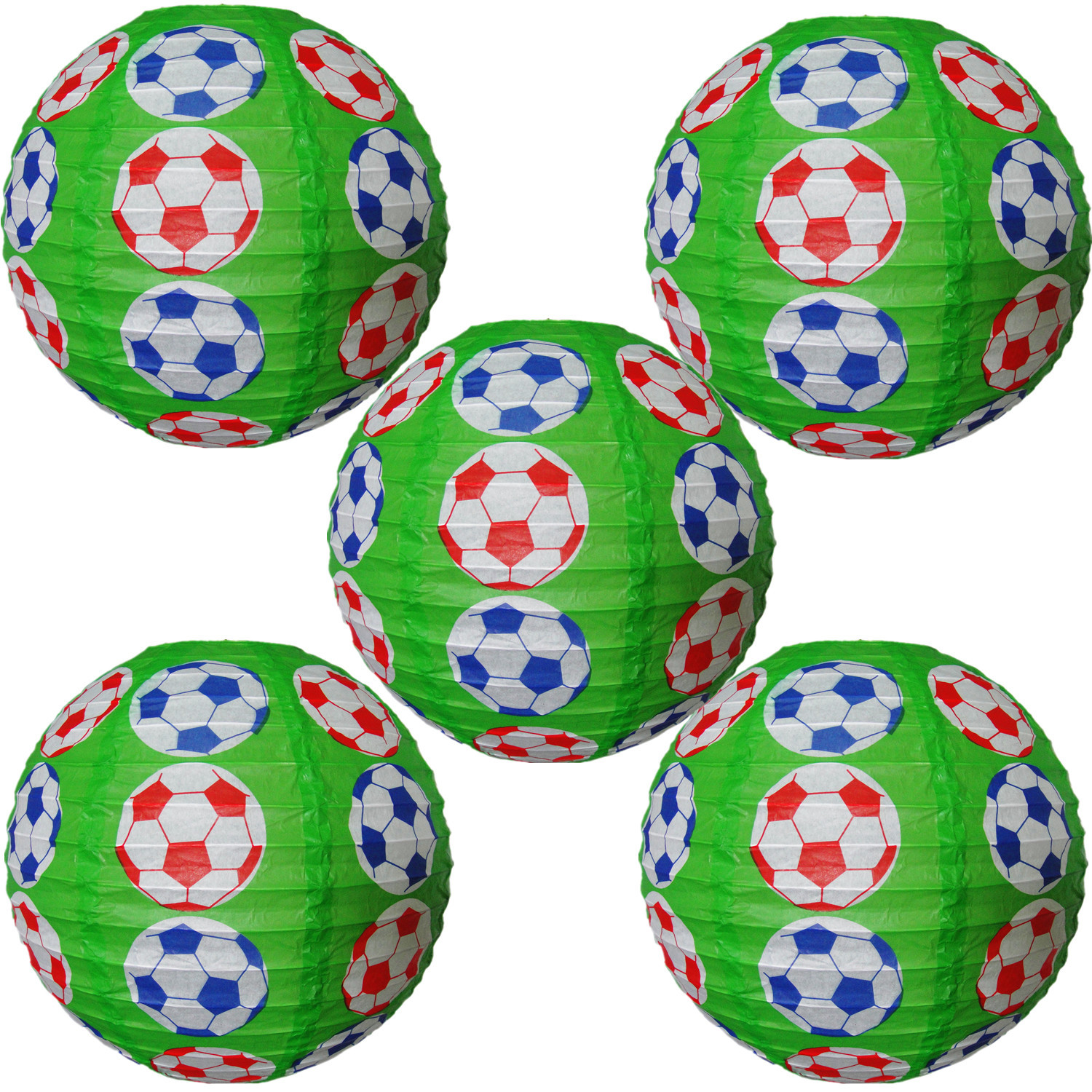 Manufacturer's Ready-Made Football Paper Lanterns Sports Activities Children's Classroom Hanging Decorative Paper Lanterns