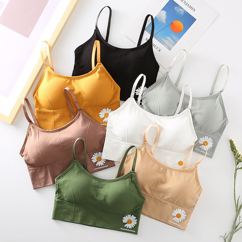 Picture of Daisy 2.0 girl bra back one-piece bra collection of thin non-steel sports underwear wrapped chest pad