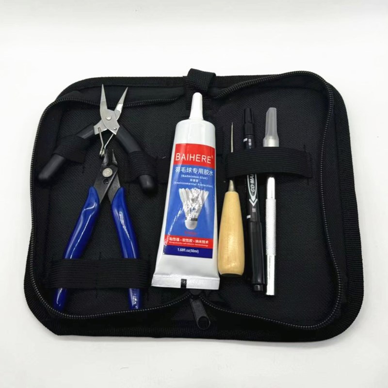 Picture of Original brand badminton modification maintenance tool set and tutorial video reuse cost saving resistance to play