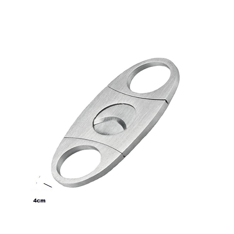 Picture of Metal Cigar Cutter 1112 #   Round Head Stainless Steel Cigar Cutter Cigar Cutter Cigar Tool Opp Bag
