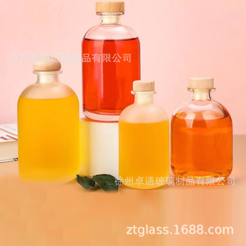 Picture of 250ml Transparent Fruit Wine Bottle, Self-Brewed Green Plum Wine Bottle, 500ml Frosted Small Fruit Wine Packaging Container