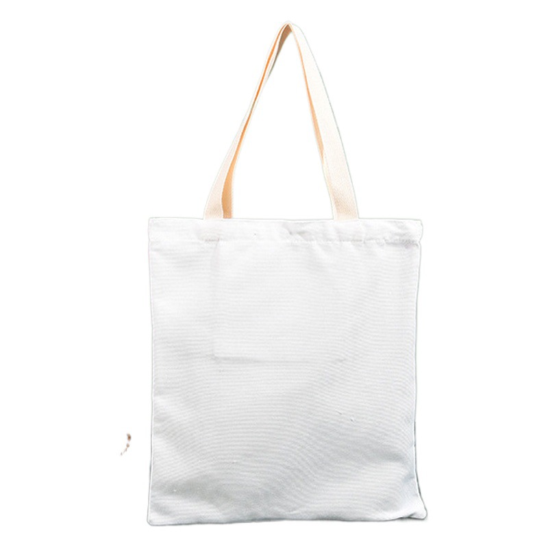 Cotton shopping bag printed logo fashion cute cartoon canvas bag custom creative color advertising cotton bag