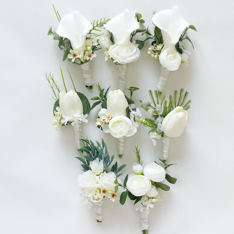Picture of 237 Western-style business celebration corsage hand flower wedding supplies artificial flower studio photo props White series