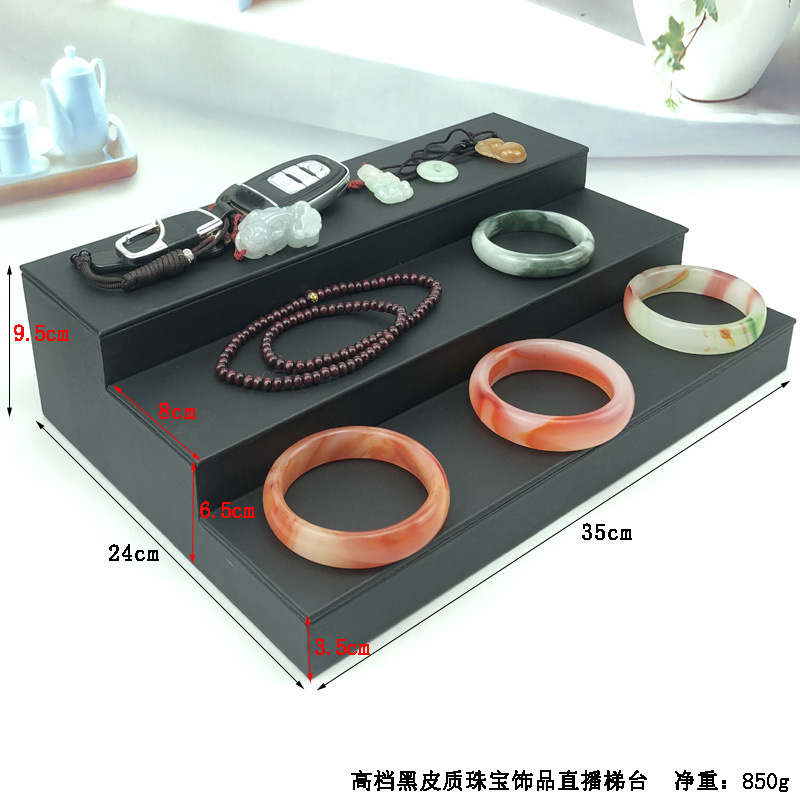 Picture of Multi-layer Trapezoidal Display Stand Stepped Live Ornaments Props Ring Antique Jade Bracelet Storage Rack