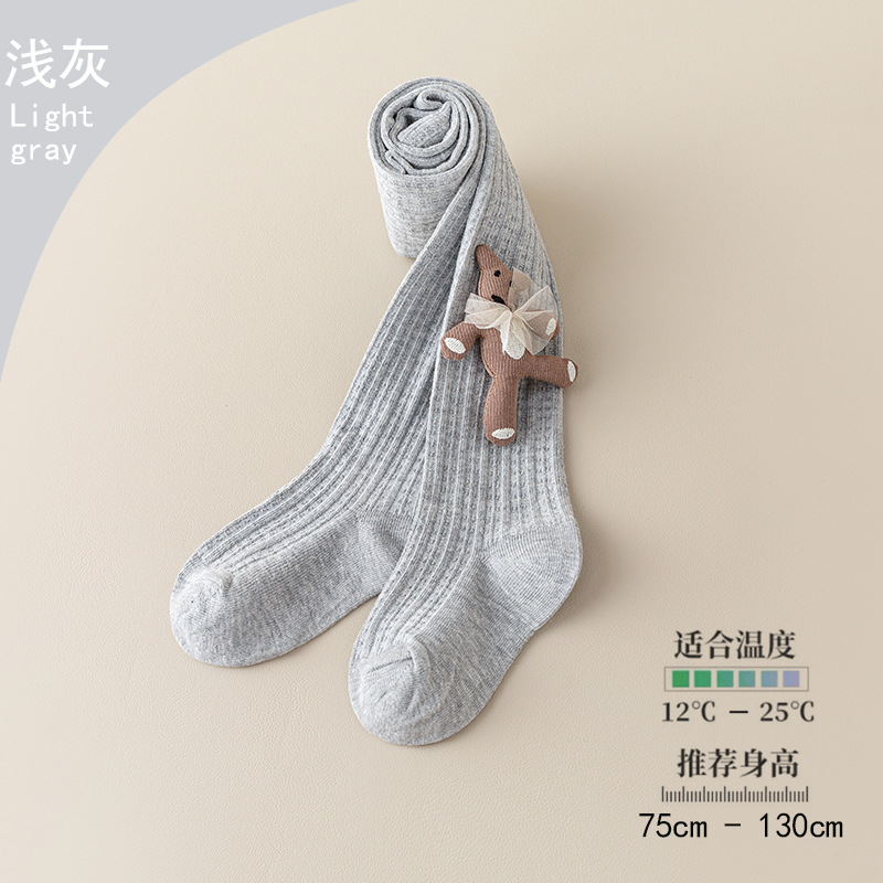 Picture of 0-10 years old children's pantyhose wholesale spring and autumn girls' pantyhose Class a cotton dragonfly wings knot children's pantyhose