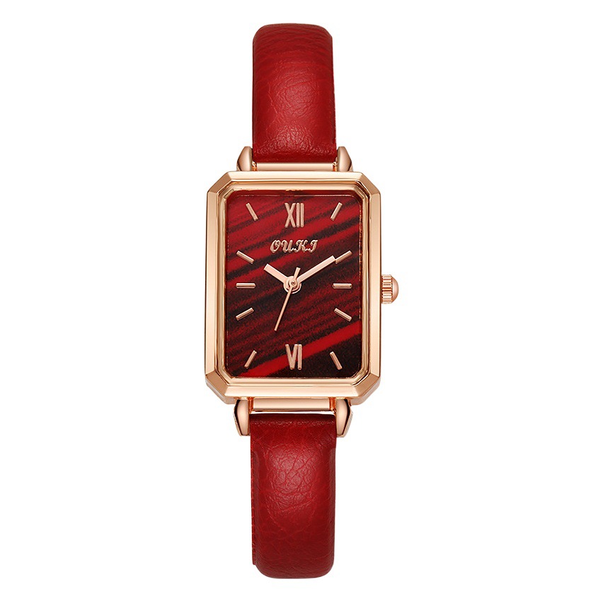 Douyin Little Green Watch Internet Celebrity Live Drainage Small Square Watch Women's Watch Retro Fashion Quartz Watch