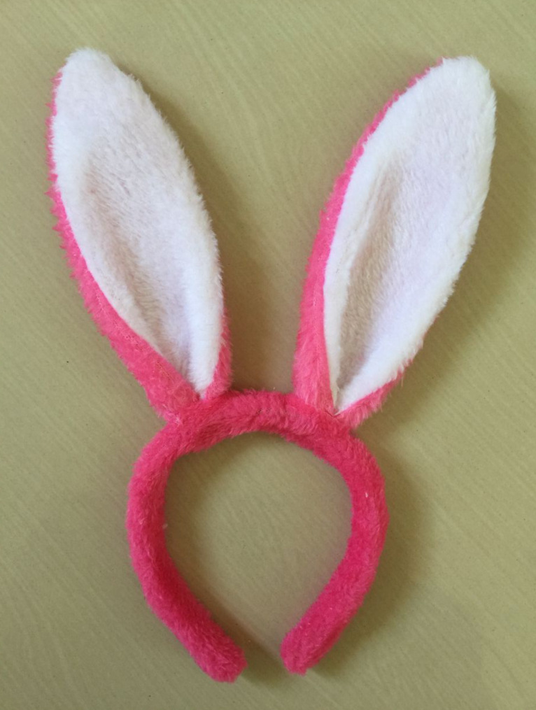Picture of Easter Bunny Ears Headband Sequined Easter Bunny Plush Bunny Girl Small Animal Headband Props