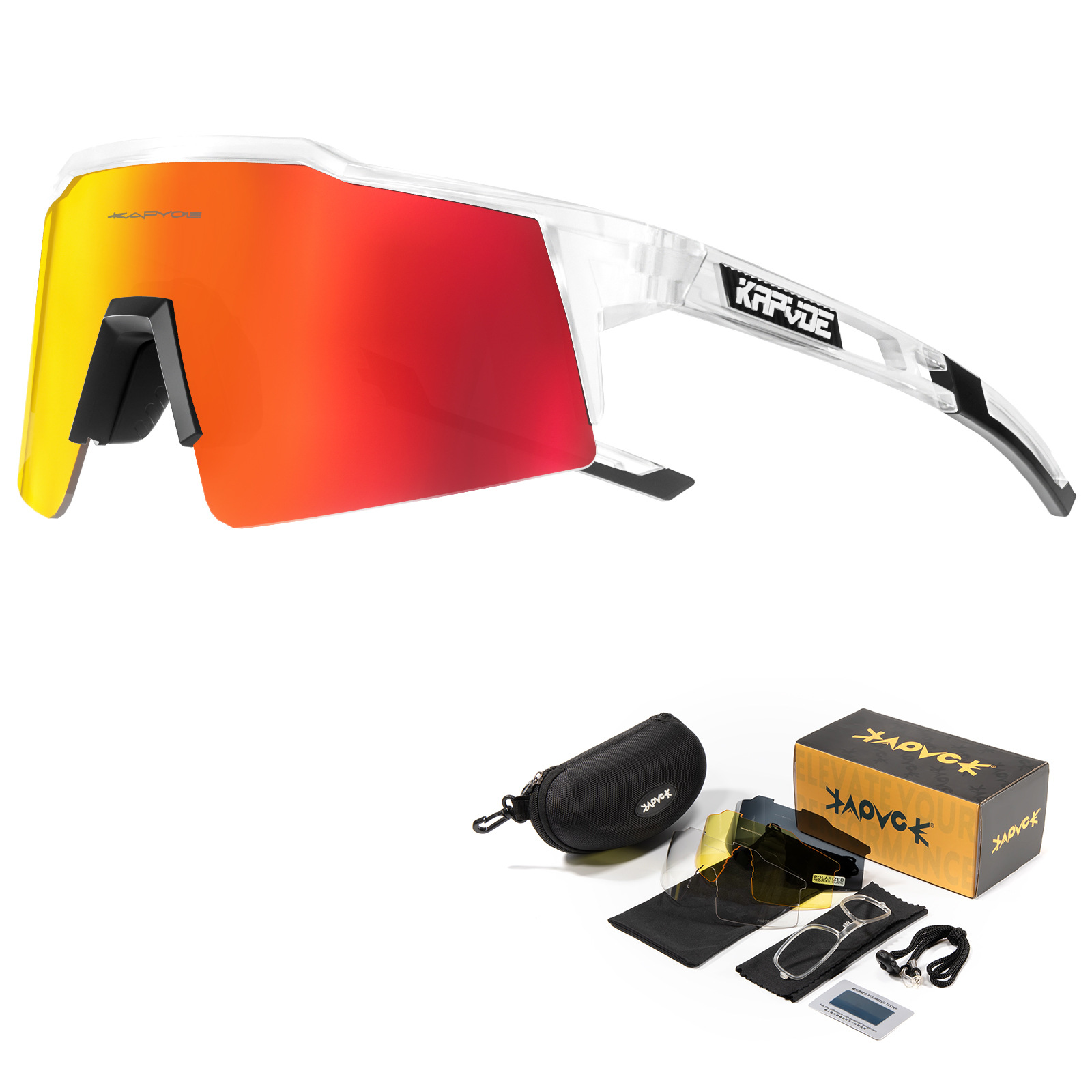 Picture of kapvoe New Polarized Riding Glasses Mountain Bike Outdoor Sports Bicycle Windproof Equipment Sunglasses