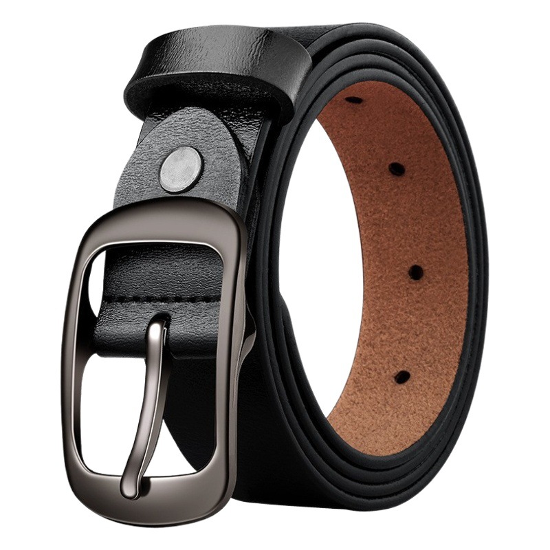 Hot sale ladies belt leather cowhide women's leather Korean belt pin buckle decoration fashion Joker factory wholesale
