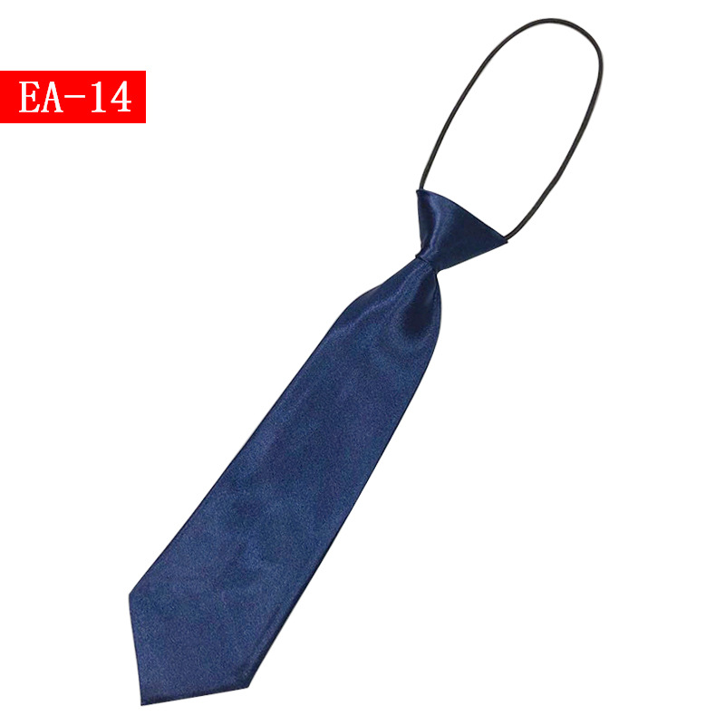 Picture of Children's solid color small tie boys and girls plain color short elastic belt baby children's children Primary School students Shengzhou manufacturers